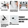 1800Pa Strong Suction Sweeper USB Rechargeable Wet Dry Sweeping Mopping Sterilizer Home Cleaner Smart Floor Robot Vacuum Cleaner