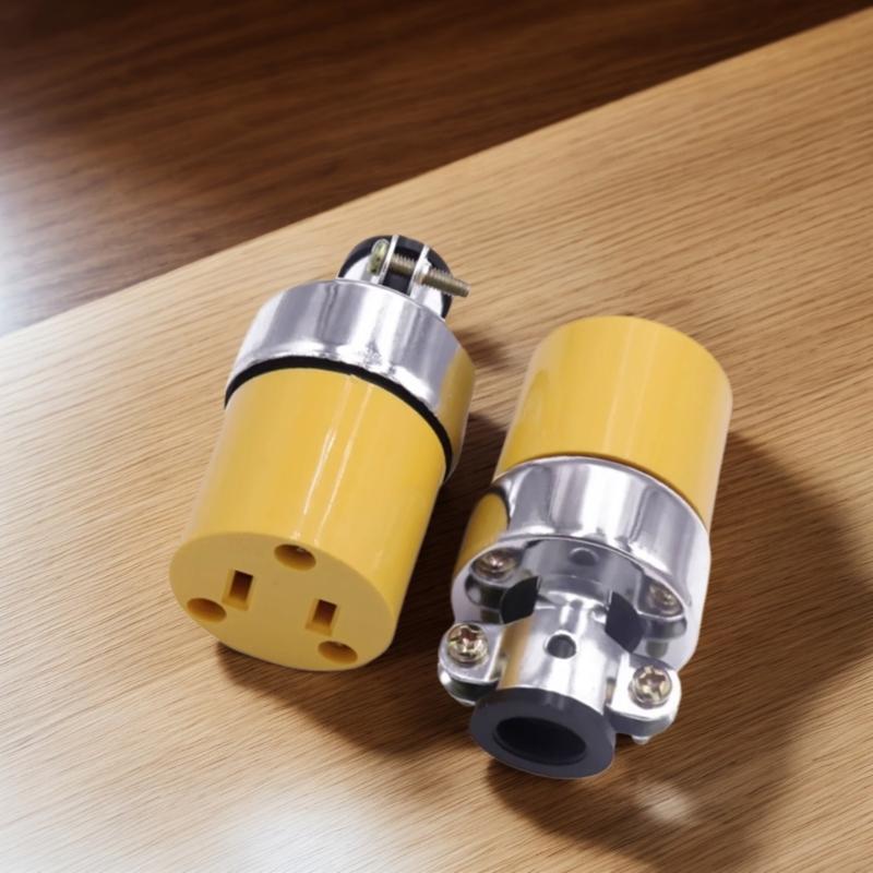 Male Female 15A NEMA L5-15P L5-15R Wiring Lock Connectors US Industry Plug Generator Control Power Receptacle Socket