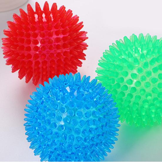 Lustiges Haustier Katze Hund Biss Igelball Ungiftig Molar Sound Quietschendes Kauspielzeug