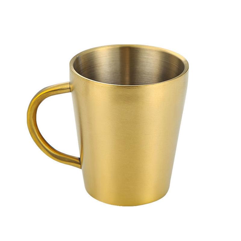 300 ml dvouvrstvý pohár na vodu Domácí jídelní hrnek na pití Nerezový pohár na pivo