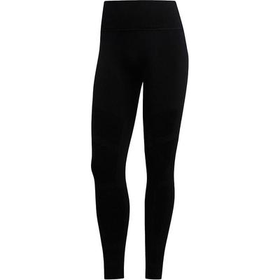 adidas Warp Knit High-Rise Simple Solid Color High-Waisted Slim Fit Comfortable Sports Pants Women Bottoms Black DX9300