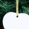 1 Set Seramik Kolye Süblimasyon Baskılı Yıkanabilir Aşınmaya Dayanıklı Dekoratif Beyaz Porselen Süblimasyon Boşluğu Seramik Süs Eşyası Noel İçin