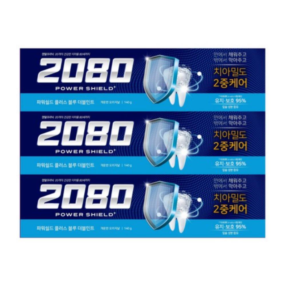 

2080 Power Shield Plus Blue Double Mint Toothpaste 140g (3-Pack)