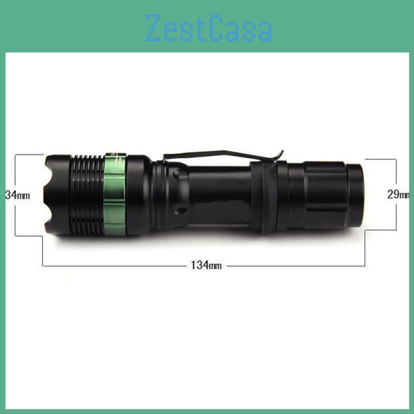 High-powered Led Flashlight With Adjustable Focus And Skid-proof Design