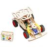 Kits de Voiture Télécommandée en Bois DIY STEM 4 Roues Motrices Projet Scientifique Éducatif Jouets de Construction Cadeaux d'Anniversaire Créatifs pour Enfants Garçons Filles