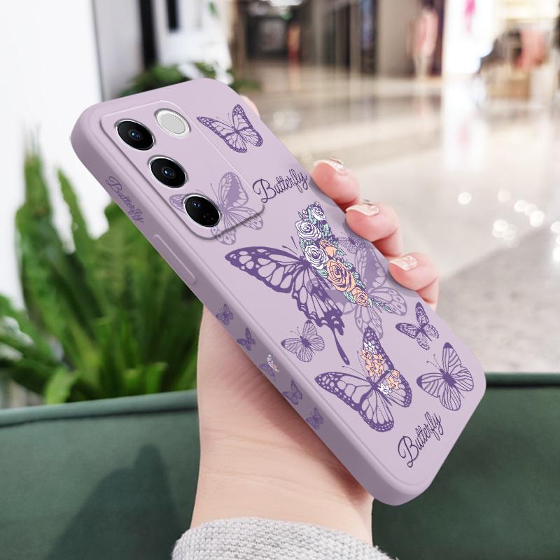 

Half Rose Phone Case For VIVO V30 V29 V29E V27 V27E V25 V25E V23 V23E V21 V20 Y20 Y12 Y21 Y22 Y50 Y35 Y76 Y36 Pro 4G 5G V23 5G