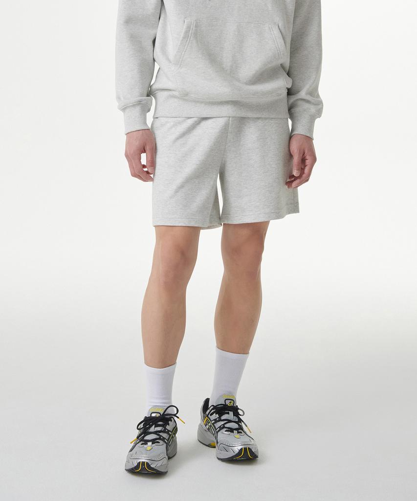 MUSINSA STANDARD [Cooltandard] Boxer Fit Sweat Shorts [Melange Light Grey]