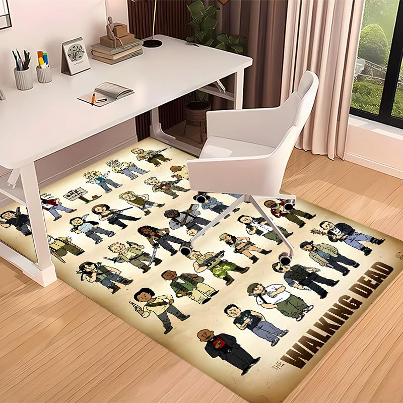 The Walking Dead Daryl Dixon3 Printed Absorbent Washable Carpet, Non-Slip Bathroom Mats, Kitchen Rugs, Yoga Mat,Living Room Entrance, Camping Picnic R