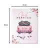 Just Married Wedding Card Floral Watercolor Cover Romantic Gift Card 3D Pop-Up Foldable Invitation Card For Engagement Wedding