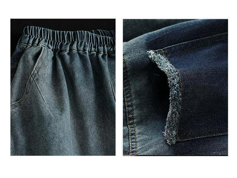 Women's Retro Wide-Leg Jeans - European & American Style, Summer & Autumn Casual Loose Fit