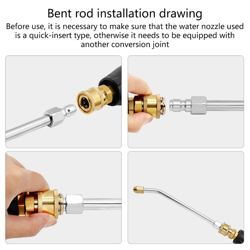 Car Washer Metal Rod Jet Lances For Pressure Water  Extension Wand Lances For Pressure Cleaner