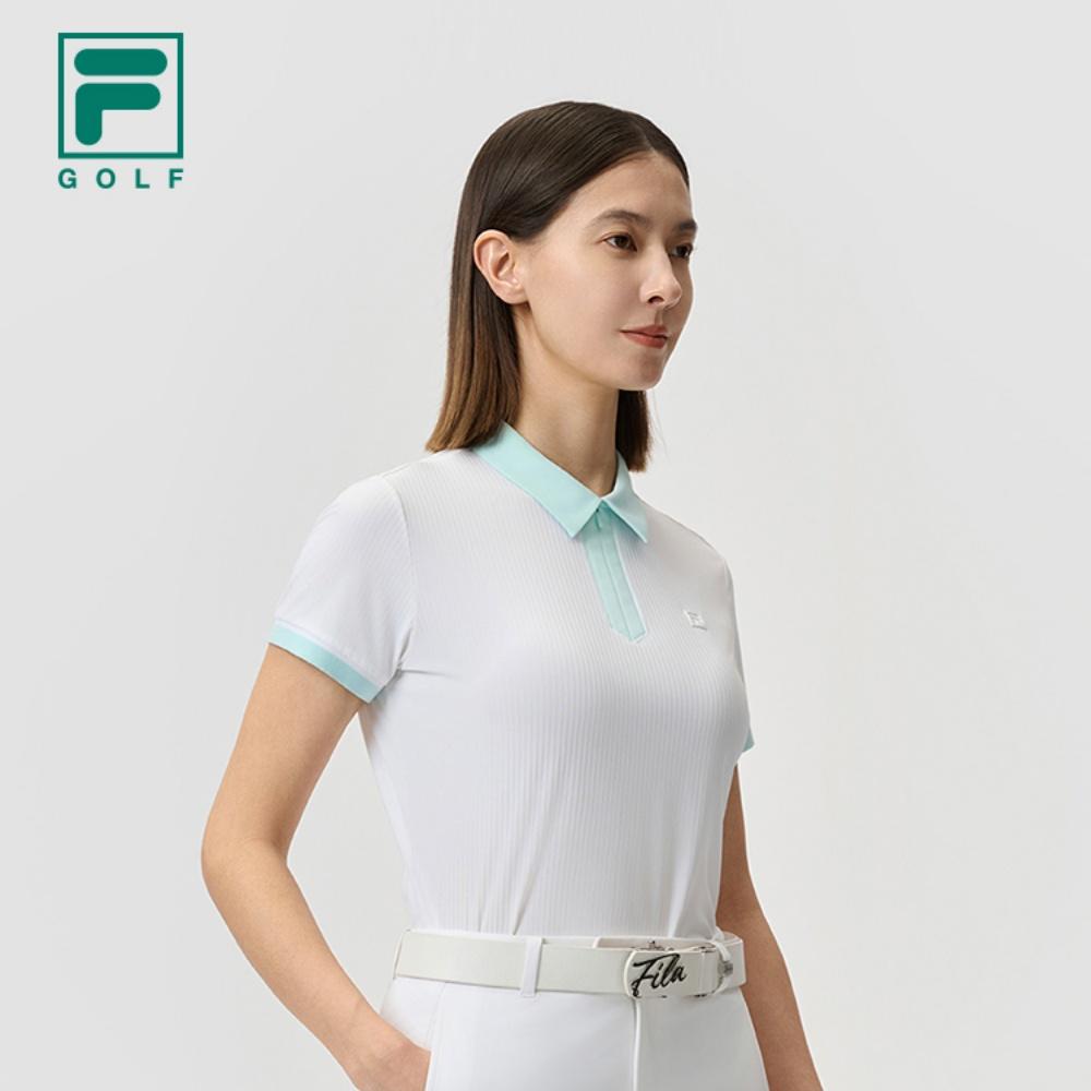 New FILA Golf Series Polo Shirt Women's Jade White A11W525144FWT