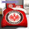 Eintracht Frankfurt  Vzorované povlečení Sada přikrývek  Dekorace do domácnosti  Dárek (1 * povlak na peřinu + 2 * povlak na polštář bez jádra)