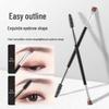 Soft Bristle Double-Ended Eyebrow & Eyelash Brush: Spiral & Precision Tip for Perfect Brows and Lashes