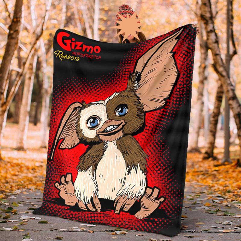 Gremlins Flannel Blanket Soft Warm All-Season Throw, Design for Camping, Car Travel, Hiking Sofa, Bed, Office Perfect Gift for Parties
