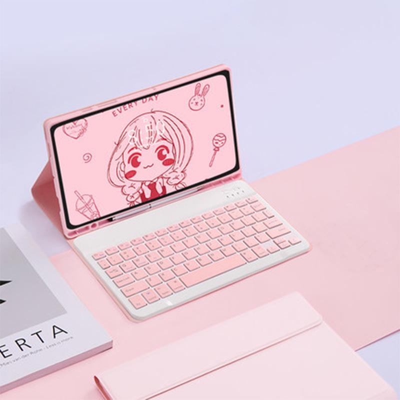 2025 Magic Bluetooth Keyboard & Silicone Case for iPad 11/Air11 - A16 Magnetic Detachable Leather Keyboard.