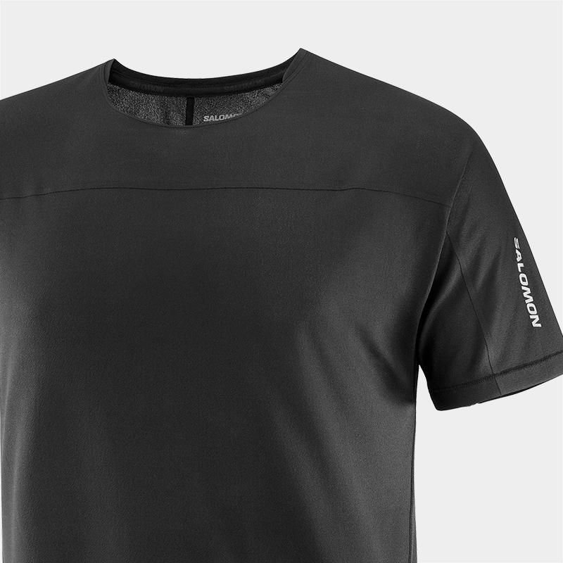 New SALOMON Sense Aero SS T Shirt Men's Pitch Black LC2187200