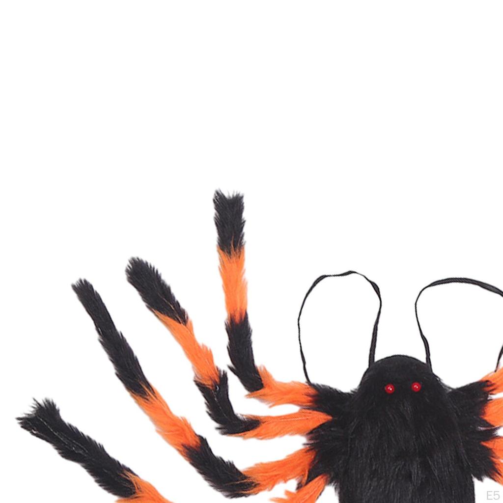 8 Legs Horror Plush Spider Decoration, Man Clothes, Clothes Accessories Props for