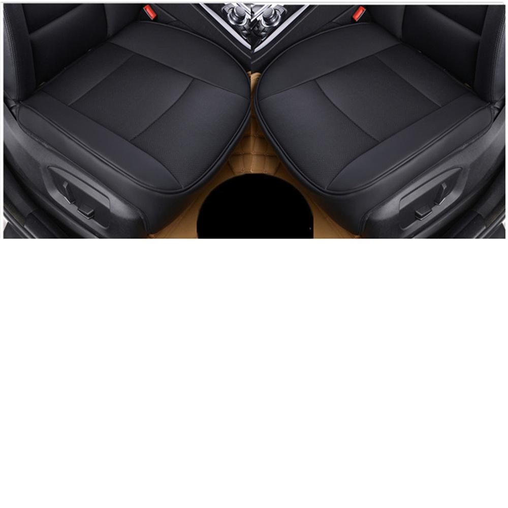 Usa Black Pu Leather Car Sedan Driver Front Seat Cover Cushion Pad Protector Mat