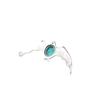 Natural Magnesite Turquoise Gemstone 925 Sterling Silver Jewelry Gift Pendant 1" CP-33-30