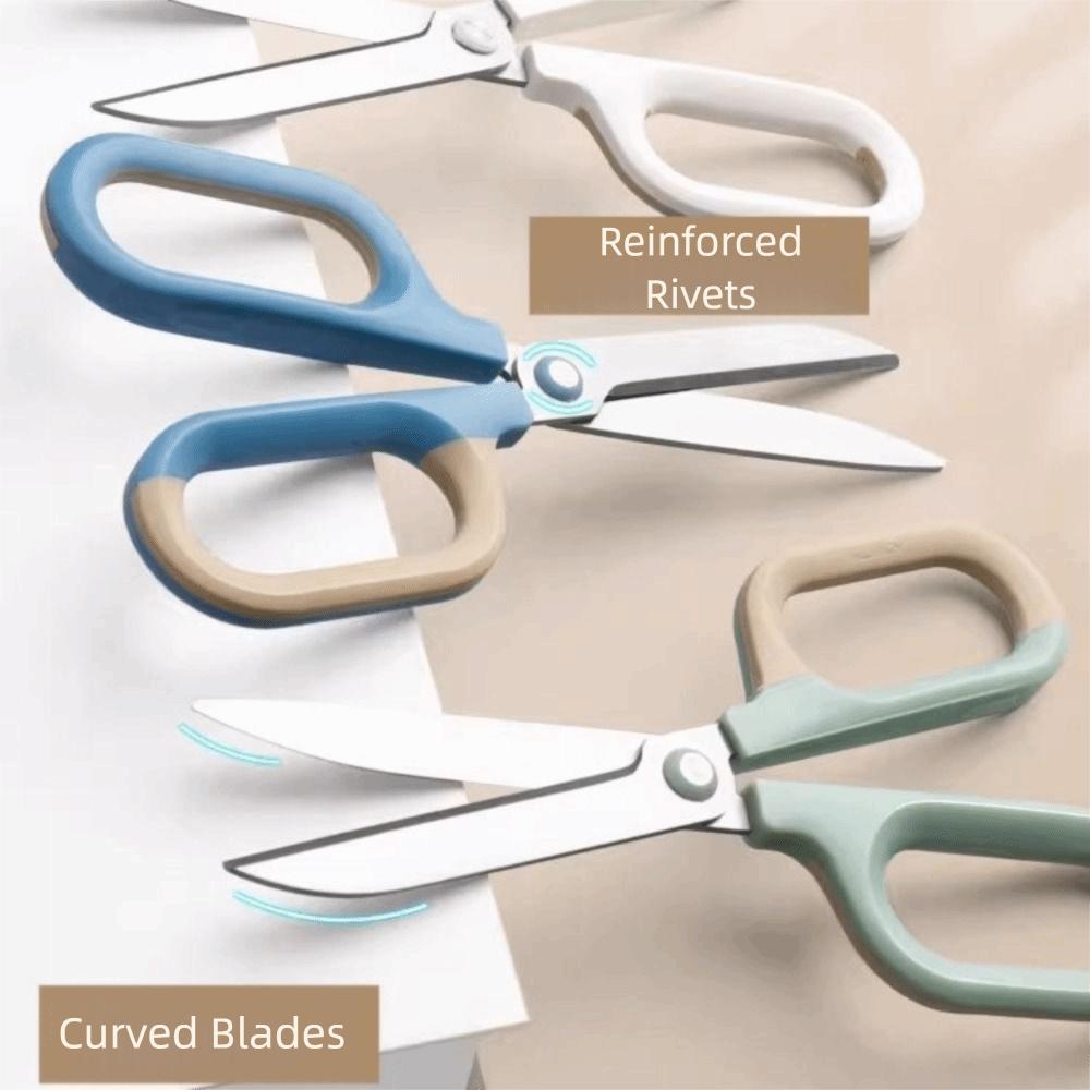 Stainless Steel Household Scissors Large Loop Handle Paper Scissors  Office Accessories