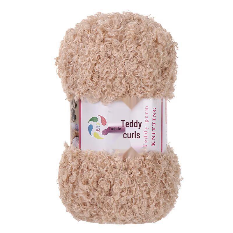Włóczka Teddy Wool Pętelkowa: Ręcznie robiona włóczka DIY do szydełkowania i robienia na drutach na szaliki i lalki