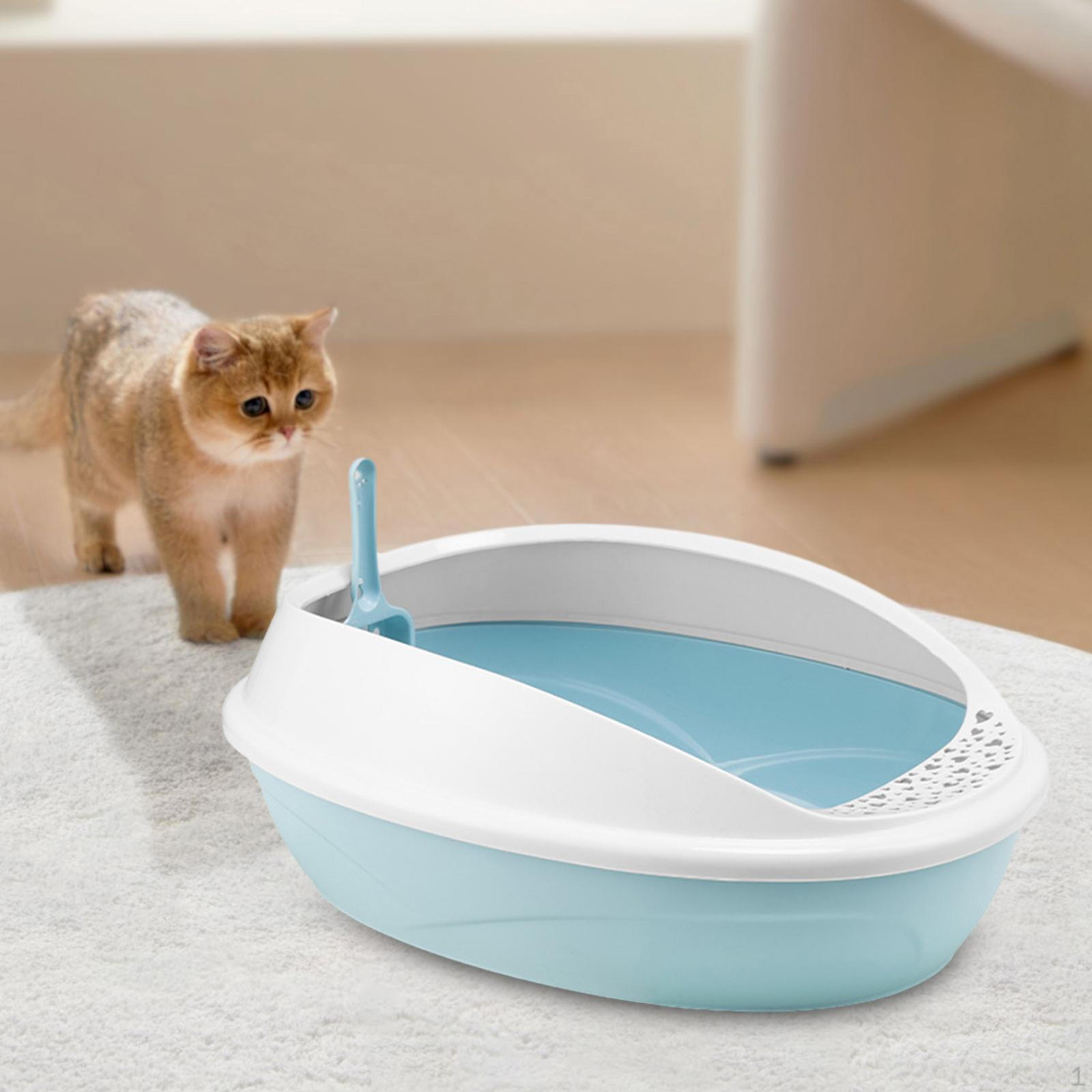 

Умивальник для котячого туалету, відкритий лоток для домашніх тварин, горщик для кошенят, підліжник для піску для всіх