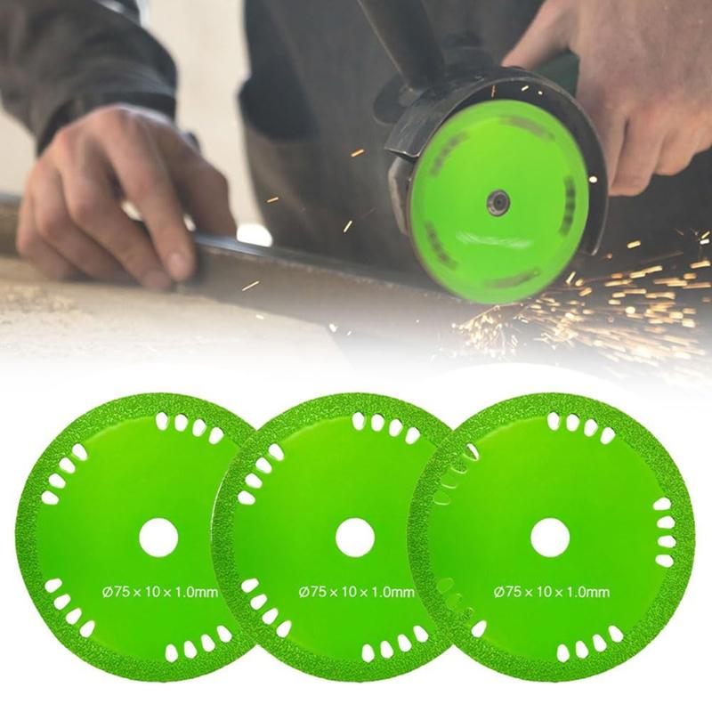 A95I-Rock Slab Grinding Disc 2.95Inch Glass Cutting Disc For Angle Grinder, 0.04Inch Ultra Thin 3Pcs