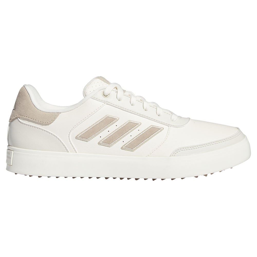 

Adidas Golf Retro Cross Golf Shoes, Size 24, Chalk White/Wonder Beige/Orbit Gray, 25.0 cm, 2E