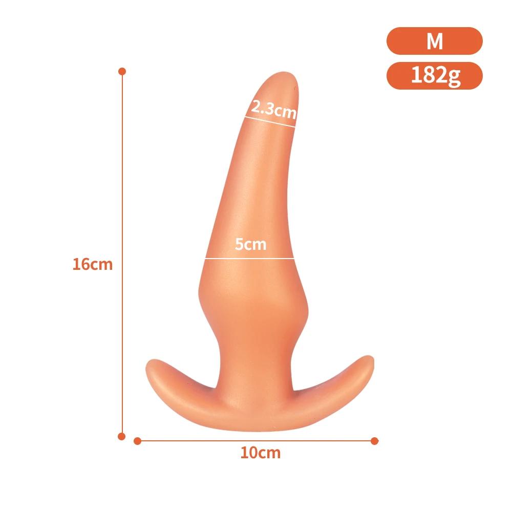 Ultra-Soft Body-Safe Liquid Silicone Anal Plug | Anti-Drop Design for Prostate Massage & Anal Training | Comfort Fit Large Size