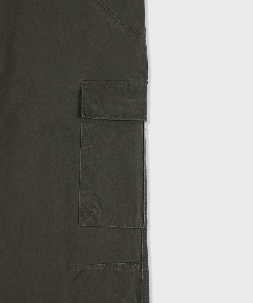 GLW Washed Pocket Parachute Cargo Pants Khaki