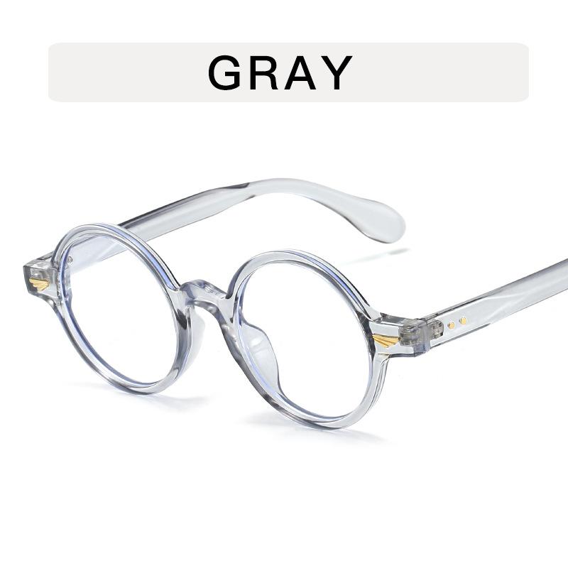 Round Shape Decorative Glasses Fashion Stylish Anti Blue Light Men Glasses Frame High Quality Women Glasses