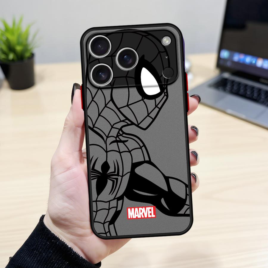 Marvel Spiderman Coolt Telefonfodral för Apple iPhone 16e 15 16 14 Plus 13 Mini 12 13 11 17 Pro Max 17 Air XS Max 7 8 Mjukt Fodral