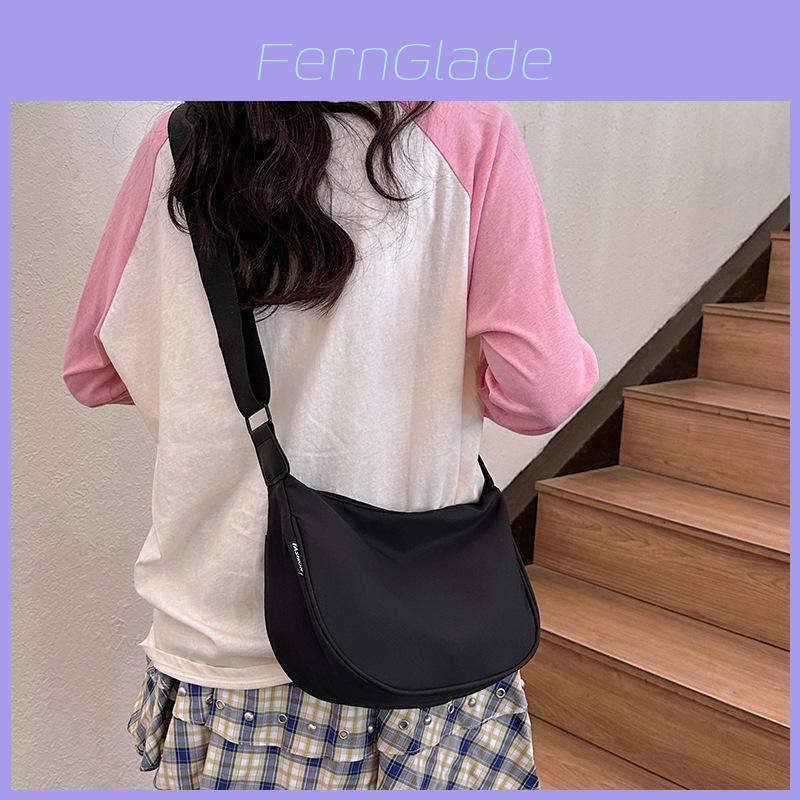 Nylon Tote Bag With Seams For Casual Daily Use Women Men Large Capacity