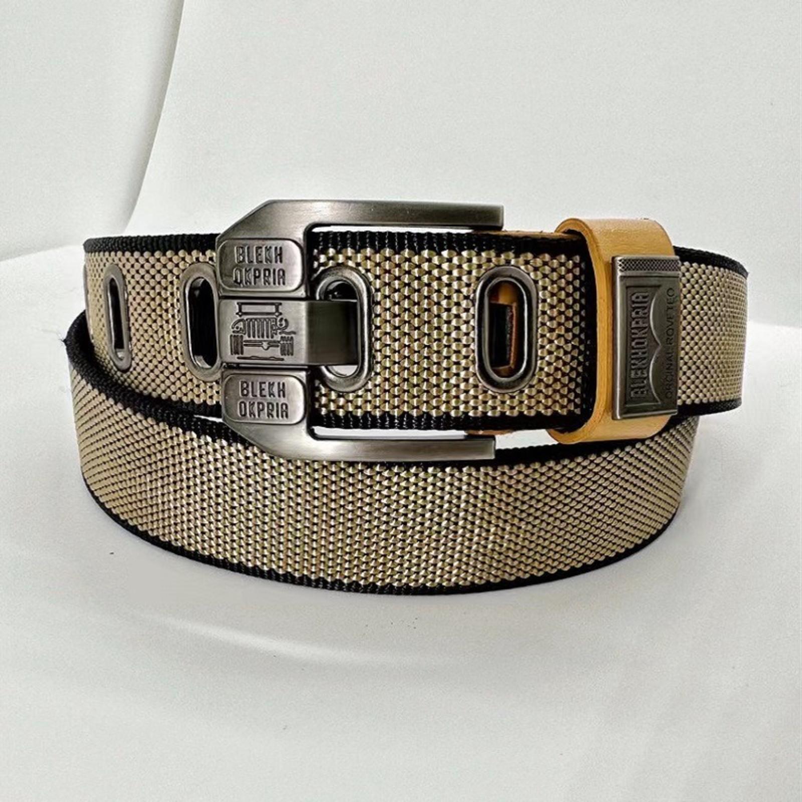 

Мужской тактический ремень нейлоновый ремень с пряжкой-штифтом молодежный повседневный универсальный холщовый ремень для брюк военный тренировочный двусторонний ремень с бусинами One Size хаки