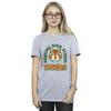 Netflix Womens/Ladies Stranger Things Hawkins Arch Tiger Cotton Boyfriend T-Shirt