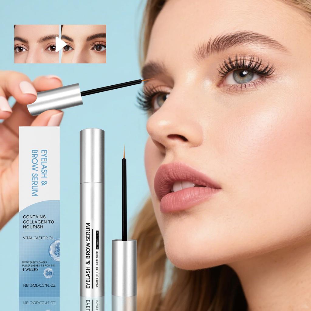 Eyelash Serum , For Thicker And Longer Eyelashes And Eyebrows , Eyelash Growth And Eyebrow Enhancer   5mL