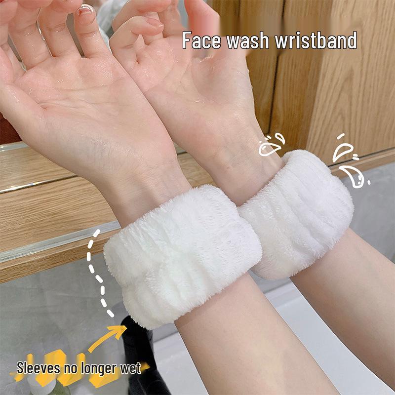 Waterproof Sweat-Absorbing Face Wash Wristband & Arm Sleeve