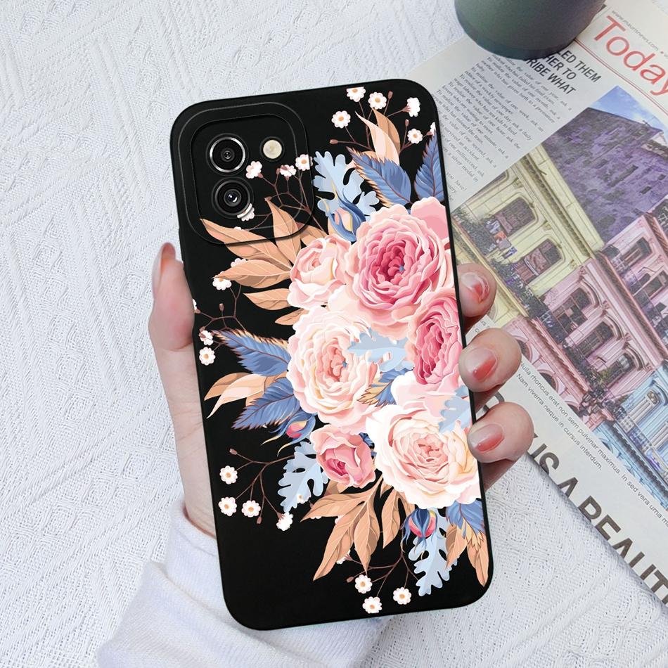 Case For Samsung A03 Core A03S Painted Soft Liquid Silicone Fashion Back Cover For Samsung Galaxy A 03 A03Core A03 S Funda Coque