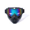 Mortorcycle Face Mask High-definition Goggles With Mouth Filter For Open Face Helmet Motocross Eye Face Protector 1PC