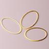 DIY Jewelry Accessories: Geometric Oval and Egg Shape Copper Rings for Earrings