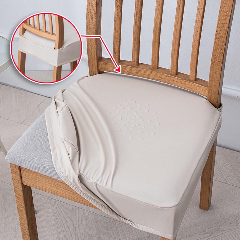 Wasserdichte PU Stretch Sitzbezüge für Esszimmerstühle Waschbare Esszimmerstuhlbezüge, Stuhlhussen Schutz für Büro Bankett 1 Stück