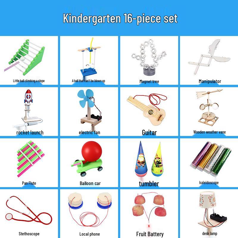 Elementary Science Experiment Wooden DIY Kit - Educational Toys