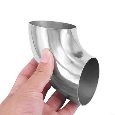 Raccordo a gomito per tubo di scarico in acciaio inossidabile di qualità da 63 mm a 90 gradi