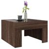 Infinity LED Coffee Table in Brown Oak Effect 50x50x30 cm