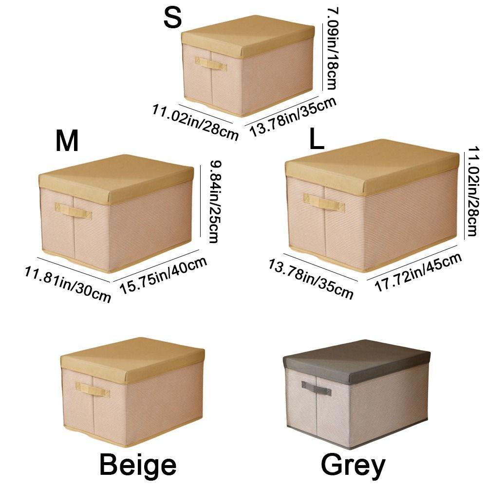 Dust-proof Cover Clothes Storage Box Large Capacity Toy Storage Box  Home Furnishings