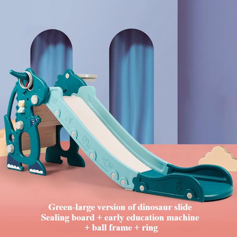 

Детская складная горка-единорог, уличный игровой комплекс для лазания, с музыкой, закрытые педали, баскетбольное кольцо и игра с кольцами для мальчиков и девочек