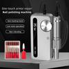 Electric Nail File 35000RPM Professional Electric Nail Drill Manicure Machine with Pause Mode for Acrylic Gel Nails,A