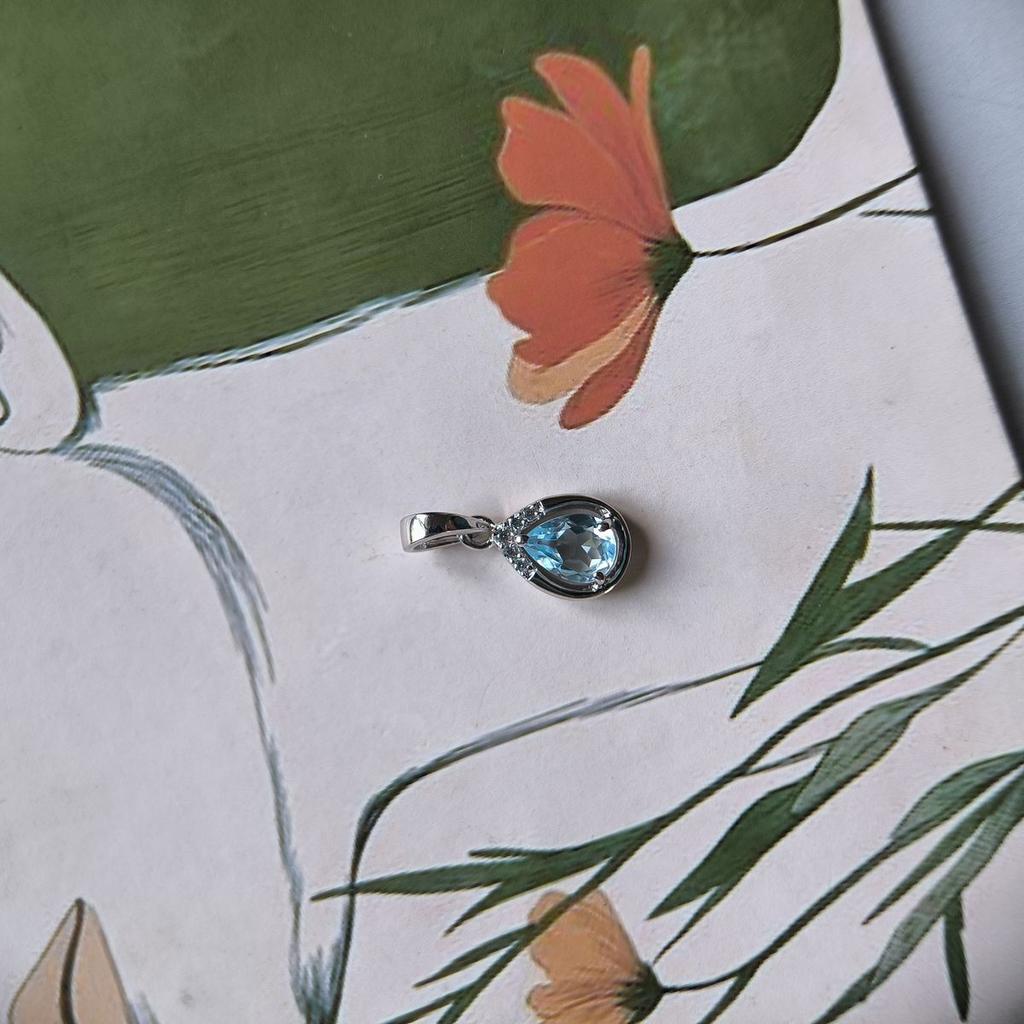 Серебряная подвеска с топазом 0.872ct (2188445)