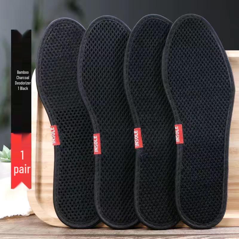 

Стельки из бамбукового угля, устойчивые к запаху: Дышащие, Влагоотводящие, Антибактериальные Стельки для Мужчин и Женщин 42